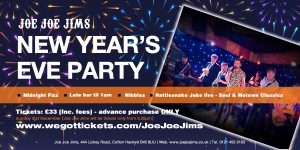 Joe Joe Jims New Year's Eve Party Featuring Rattlesnake Jake